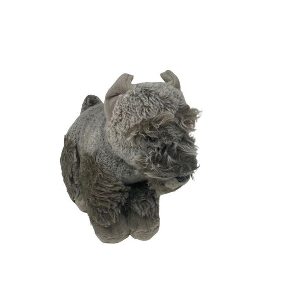 Toys R US Schnauzer Dog Plush 12" Realistic Terrier Puppy Scotty Gray Fluffy - Picture 2 of 11